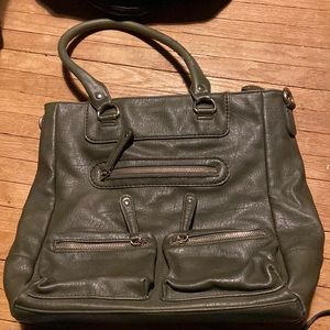 Large green purse